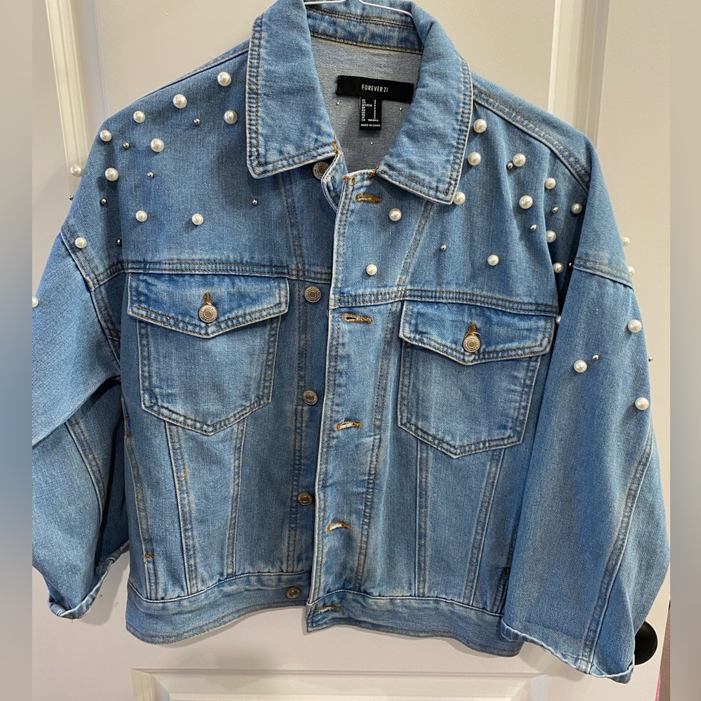 Beaded Denim Jacket